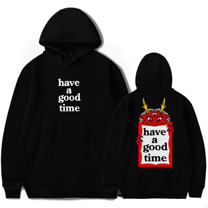 Have a good Time - Hoodie Black new brand Casual hoodie sweater have a good time