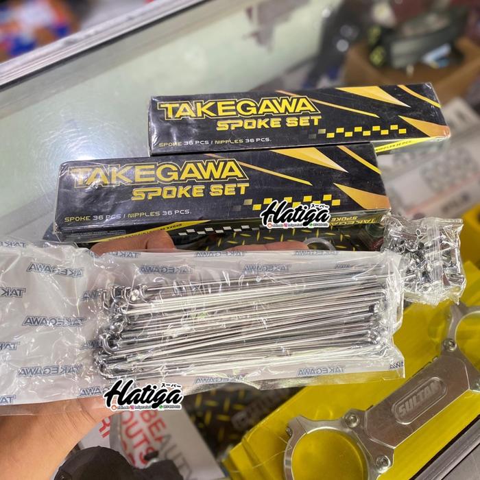 TAKEGAWA | RUJI TAKEGAWA CROM RING 17 | SPOKE SET TAKEGAWA CROM