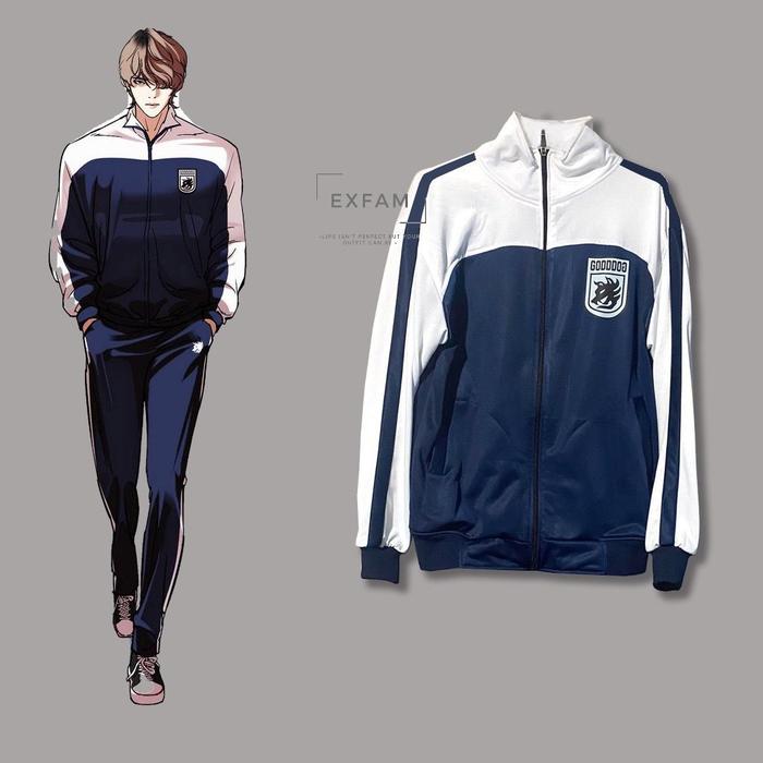 Jaket Tracktop Goddog Crew Seong Yohan Outfits