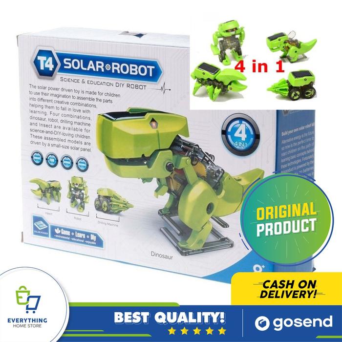 Mainan Robot Dinosaurus Solar | Mainan Dinosaurus Sumber Matahari