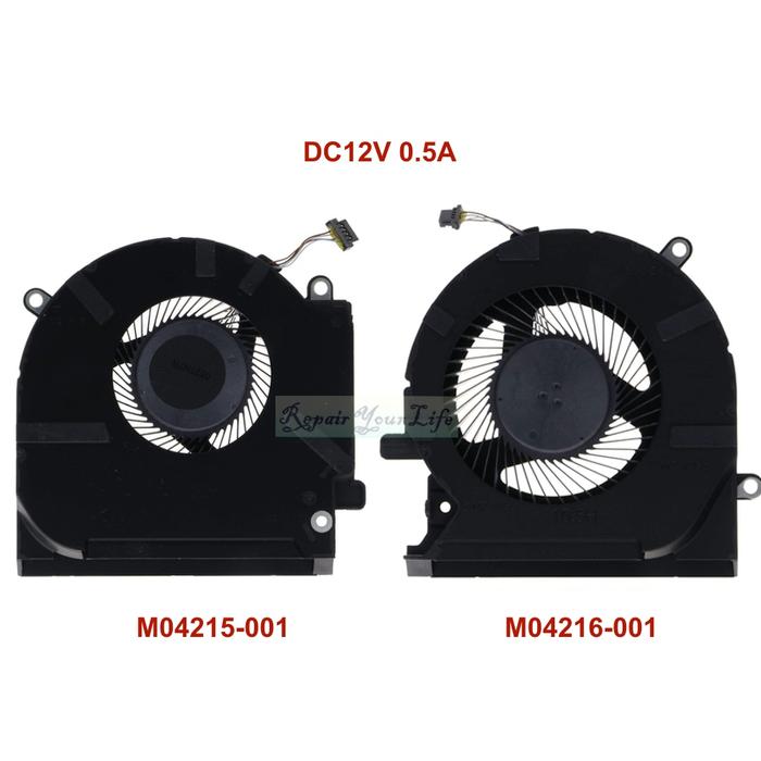 12V CPU GPU Cooling Fan For HP OMEN 15-EK TPN-Q236 Fans Cooler