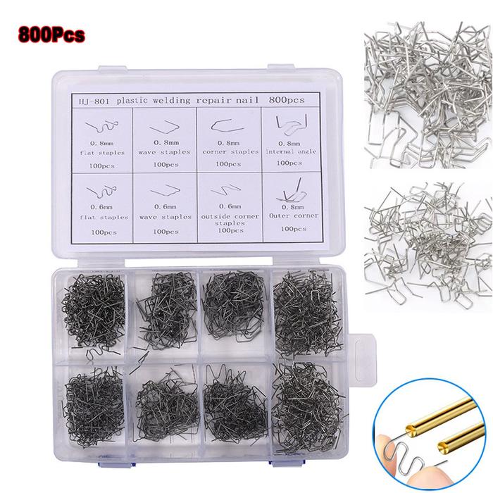 800Pcs/Set Plastik Perbaikan Las Panas Mesin Pengelasan Mengelas Bemper Mobil