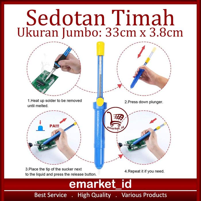 Sedotan Timah Jumbo 33cm / Solder Atraktor Penyedot Senju Desoldering