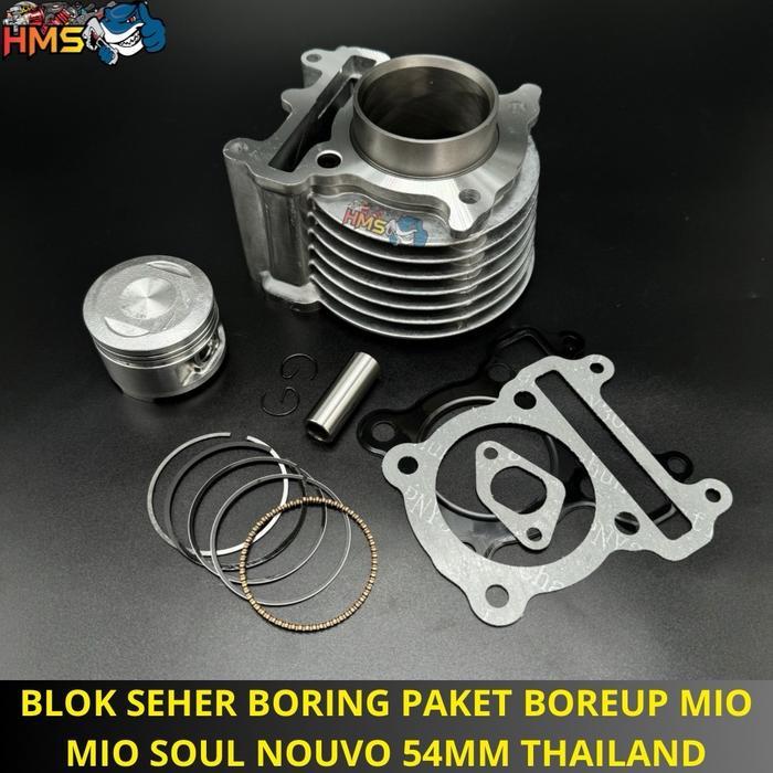 BLOK SEHER MIO SPORTY MIO SOUL FINO KARBU NOUVO RACING BOREUP 58.5 58 54 MM 58,5MM 58MM 54MM THAILAN