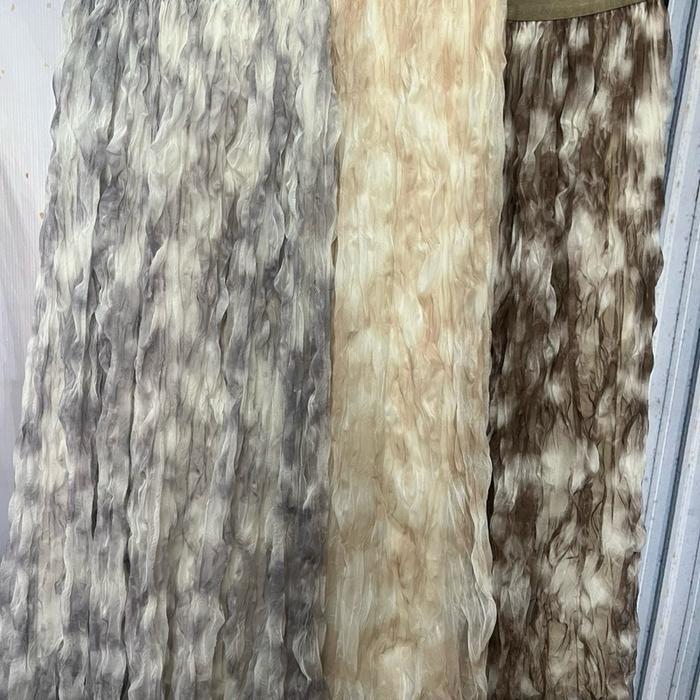 Rok pleats marble cloud - rok plisket awan marble