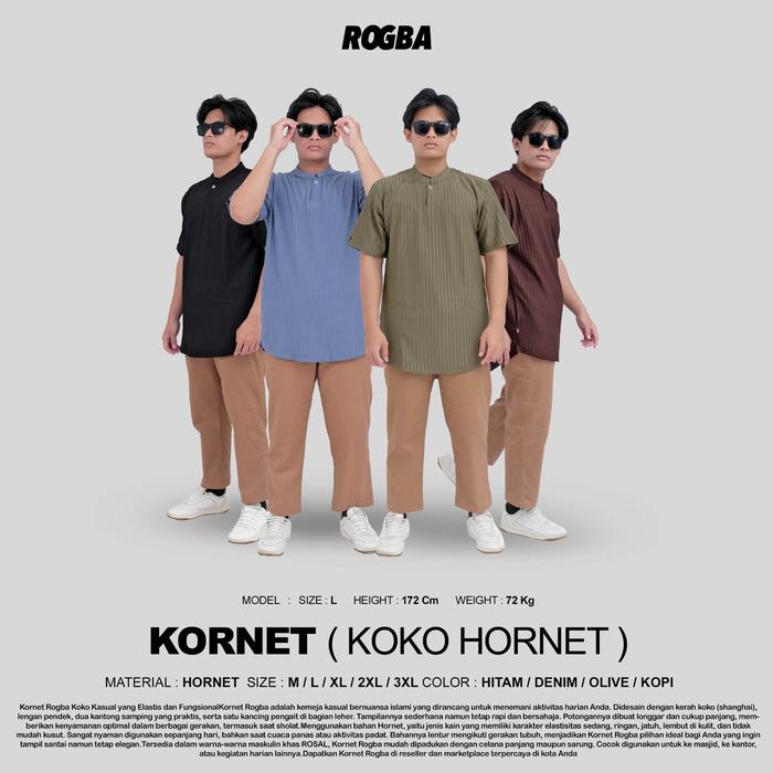 ROGBA Kornet Baju Koko Hornet - Pria