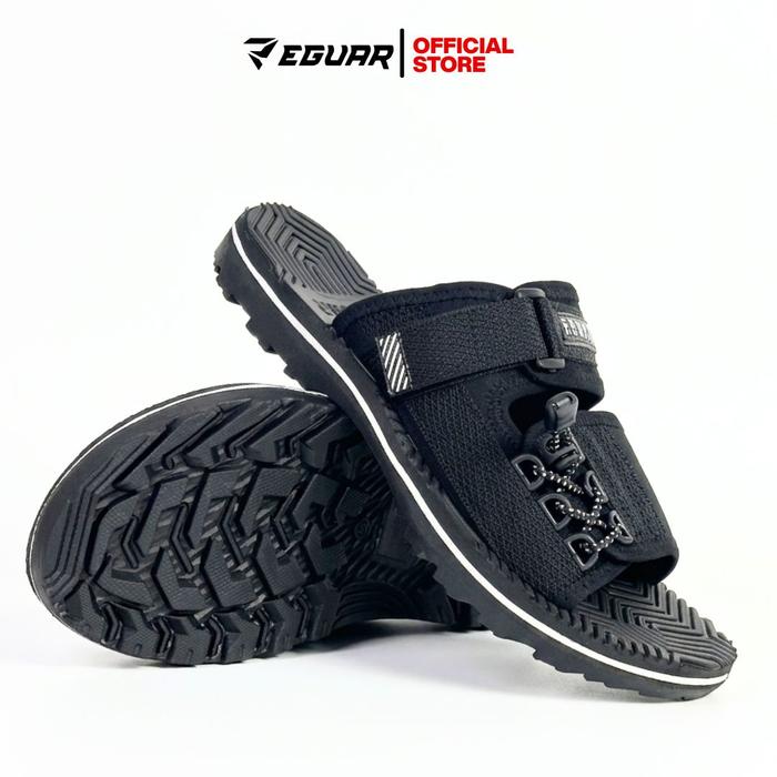 EGUAR Power & Durable Sandal Gunung Slop Adventure Pria Wanita Unisex Anti Slip ROVER Black