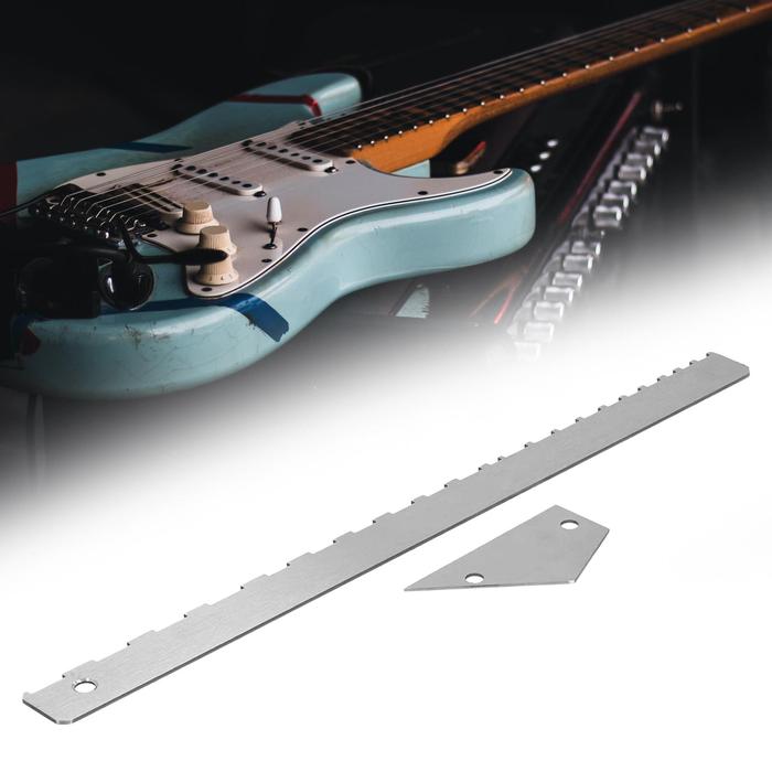Penggaris Leher Gitar Multiguna Pengukur Aksi Senar Gitar Bass Ringan
