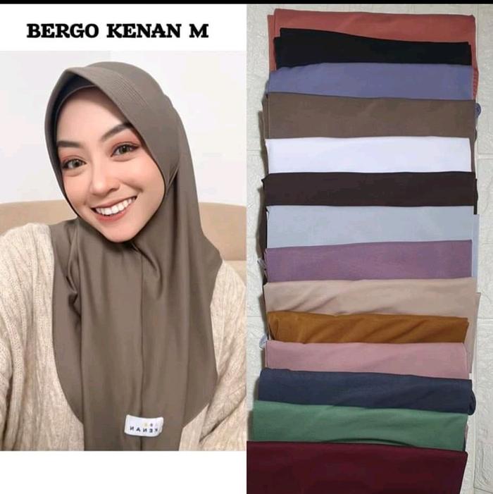 KERUDUNG BERGO KENAN UKURAN M