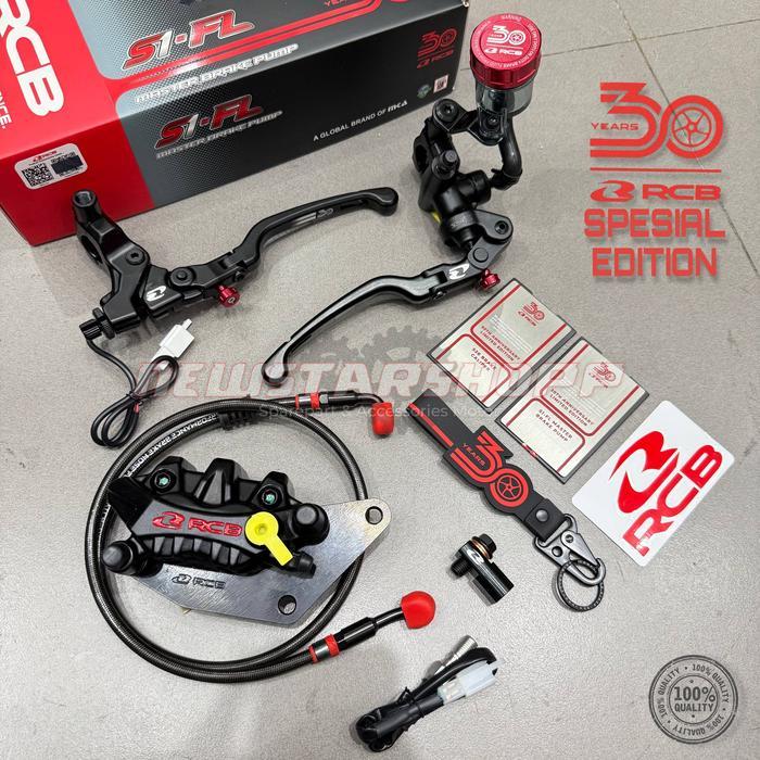 Paketan Pengereman Master Rem RCB S1 FL 14MM kanan kiri sepesial Aniversary 30 tahun + Kaliper S26 2