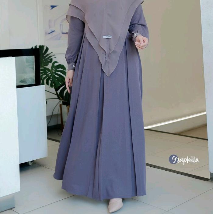 YAUMI DRESS SET KHIMAR BY ALZAIN FASHION