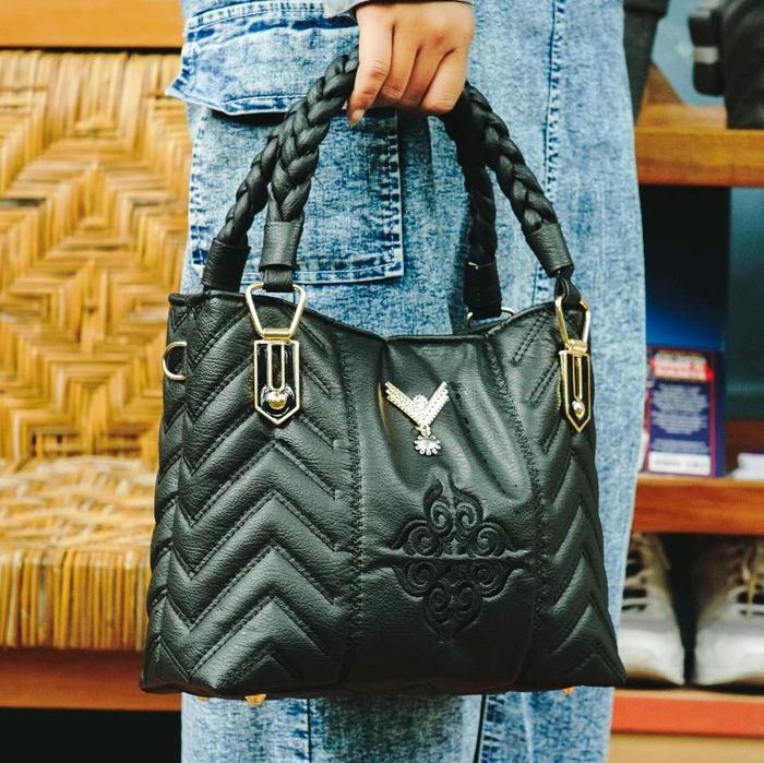 Tas Tangan Selempang Handbag Slingbag Wanita Bordir Kulit Sintetis Import Kekinian Terbaru best sell