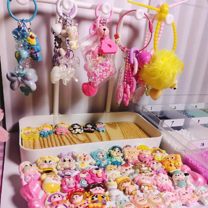 Ganci sachet custom , hiasan lucu untuk tas , kunci , dll