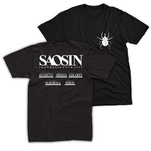 promo KAOS BAND TOUR - SAOSIN - SAOSIN INDONESIA TOUR 2025 - TSHIRT BAND