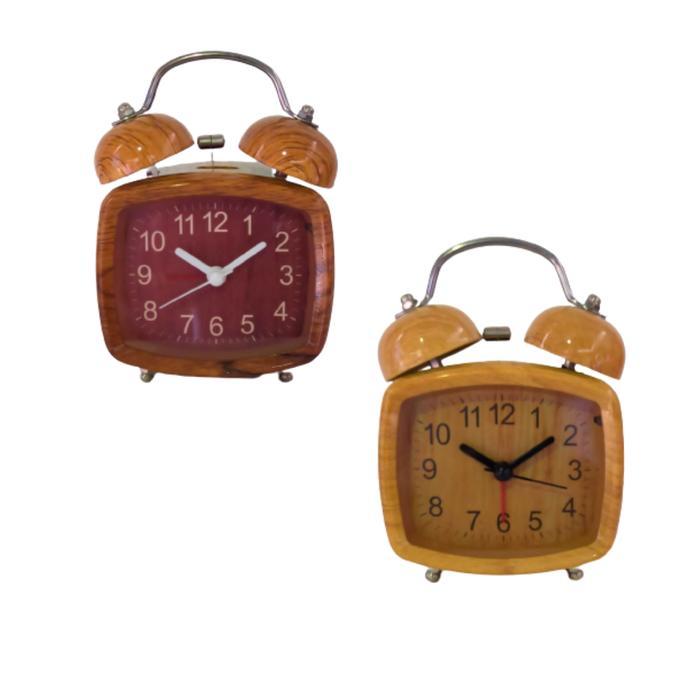 Jam weker kring kayu alarm kring Jam beker Jam asthetic murah