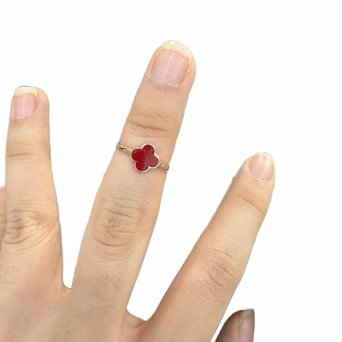 Cincin cvv warna Merah kadar 6K kecil toko mas murni