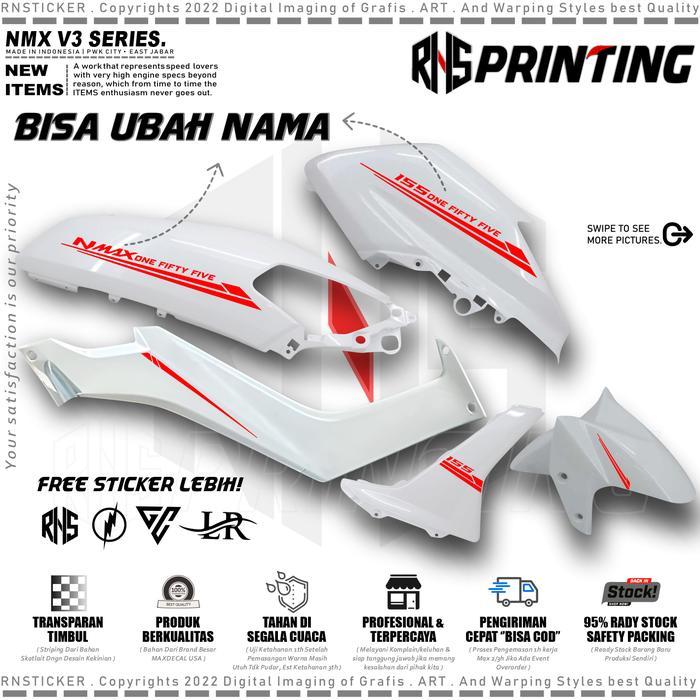 NMXV3 CUTTING STICKER STRIPING VARIASI NMAX OLD 2019 STIKER NMAX LAMA 155 LIS BODY NMAX OLD SIMPLE C