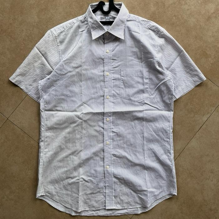 KEMEJA STRIPE UNIQLO WHITE SECOND Pria