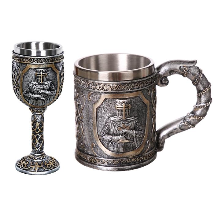 Medieval Templar Crusader Knight Mug Suit Of Armor Knight Of the