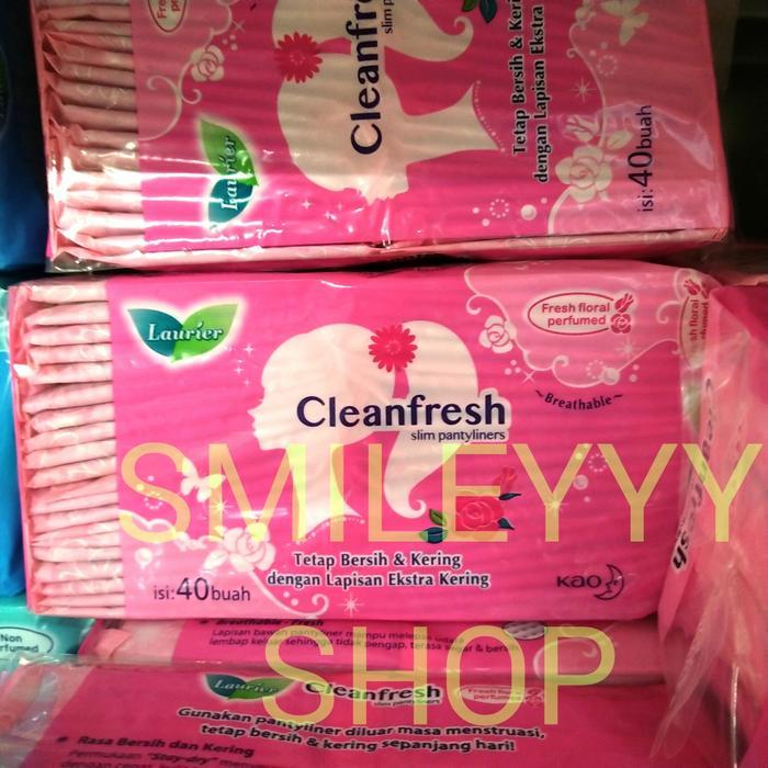 LAURIER CLEANFRESH SLIM PANTY LINER PERFUMED BREATHABLE ISI 40