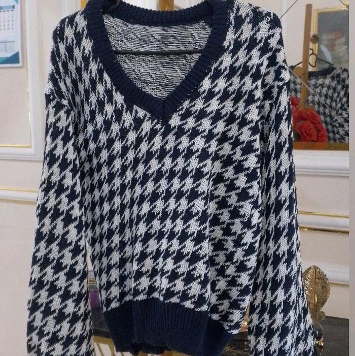 sweater rajutt ketupat tebal