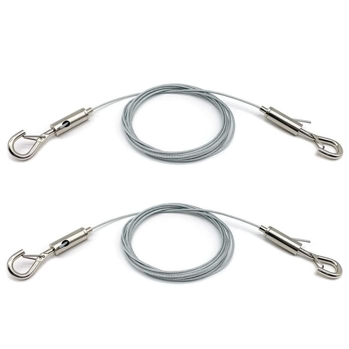 2 Pack Stainless Steel Wire Rope Wire Rope Accessories 50 Lbs For