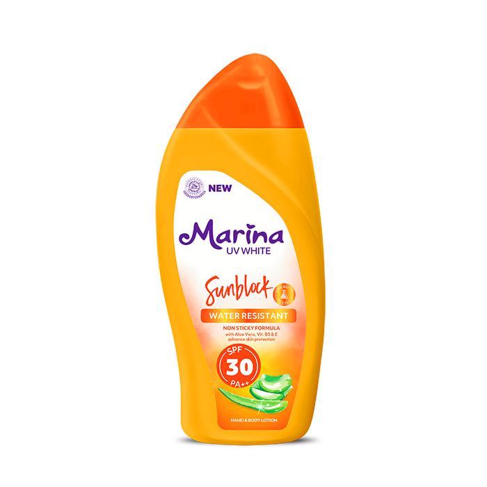 【BPOM】Marina - UV White Sunblock badan SPF 30 Lotion Tubuh - Marina Sunblock