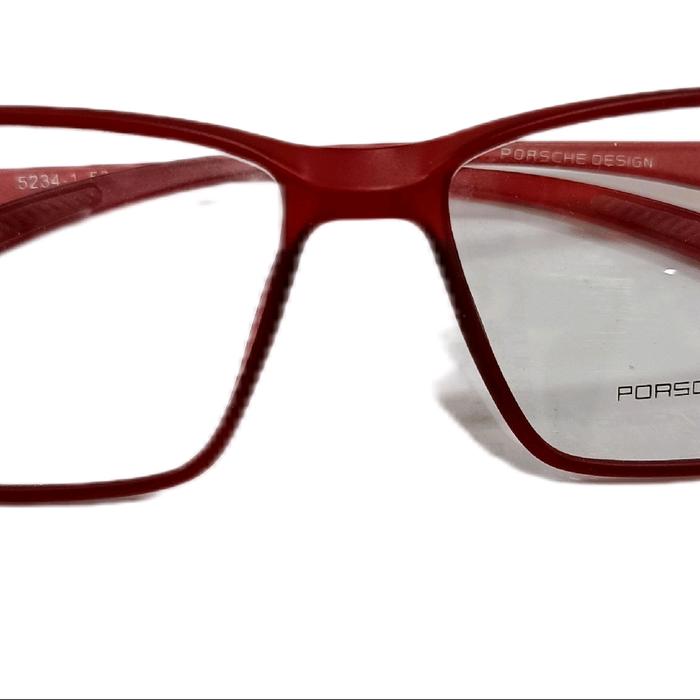 Porsche Design Kacamata Baca dan Jauh Model 5234-1-55 Merah Stylish dan Nyaman untuk Penggunaan Seha