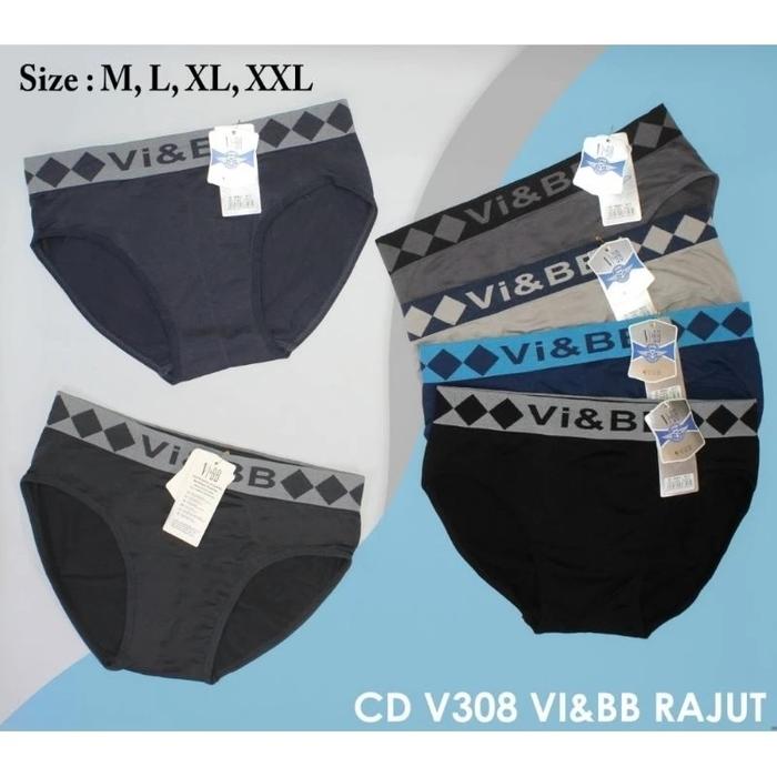 Celana dalam Pria Remaja Dan Dewasa | Celana dalam Vi&bb Rajut Segitiga CD Motif Diamond Super Nyama