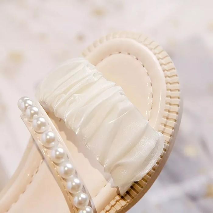 F✔FQ 21-35 SEPATU SANDAL ANAK PEREMPUAN PEARL V♪GZ