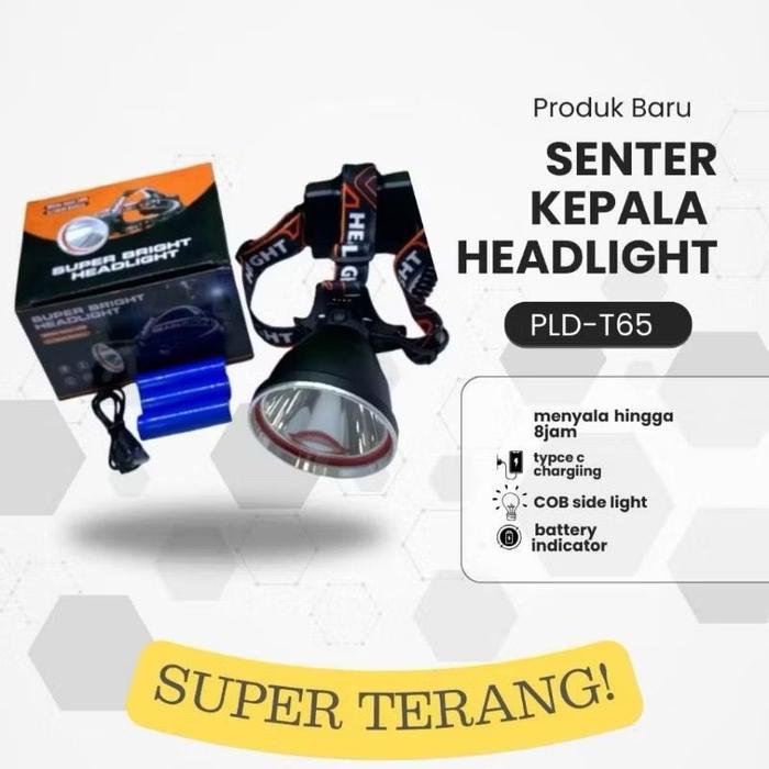 Senter Kepala Super Terang /Super Brigh Heradlight Senter Kepala Tahan Air / Senter Super Terang / S