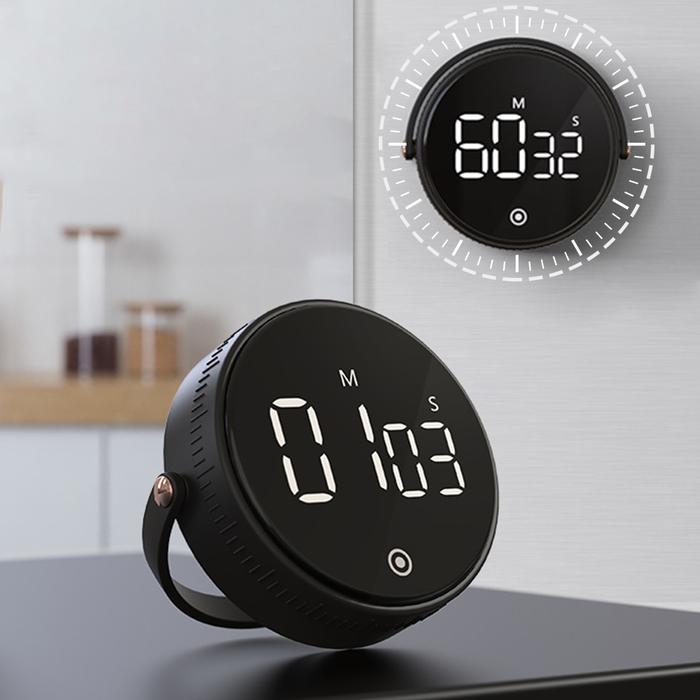 Magnetic Kitchen Timer LED Digital Timer Manual Countdown Timer Alarm