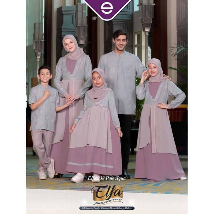 ELFA 238 PALE AQUA ETHICA ORIGINAL KOKO DEWASA KAHFI 211 PALE AQUA GAMIS DEWASA KAGUMI 244 PALE AQUA