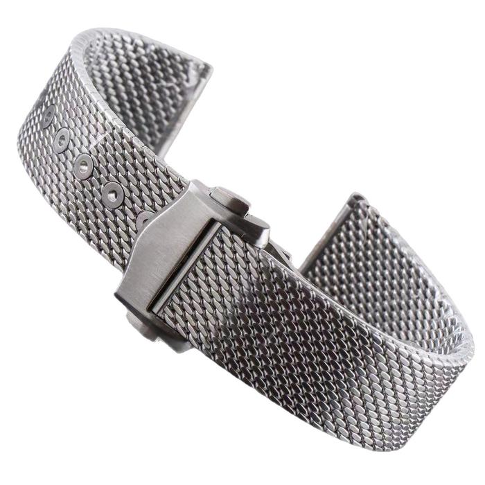 For OMEGA Seamaster 007 No Time To Die Limited Edition 20mm Band De Ville Milanese Mesh Bracelet Sta