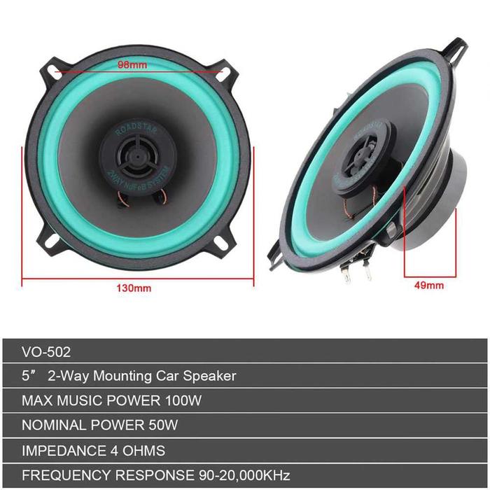 Terbaik Speaker Subwoofer Mobil HiFi 4 5 6 6.5 In Inch 60 100 140 160 400 500 Watt Spiker Audio
