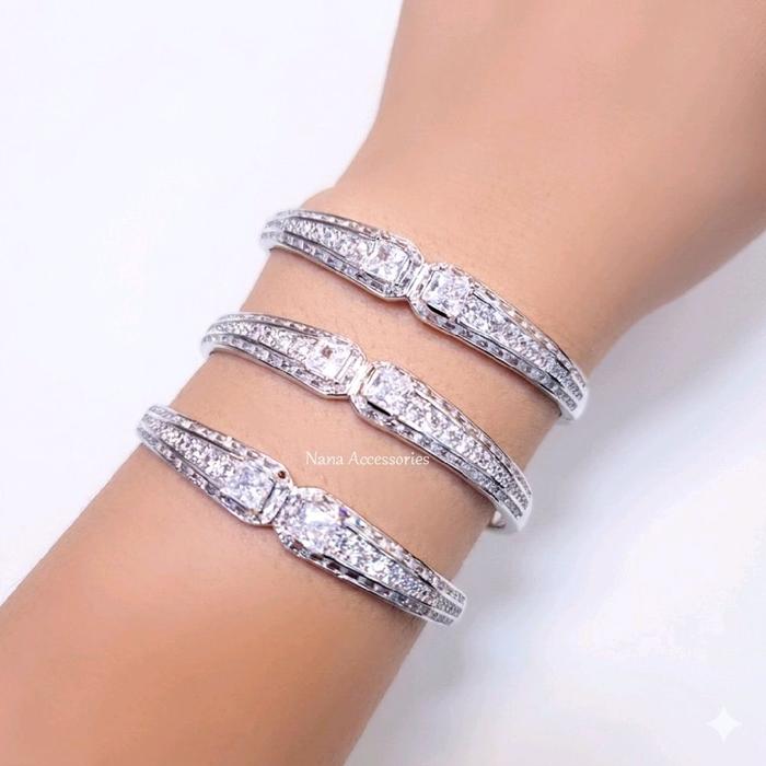 gelang keroncong dubai plating rhodium