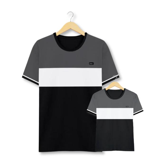Ryusei Kaos Couple Ayah dan Anak Yawata CMB Grey