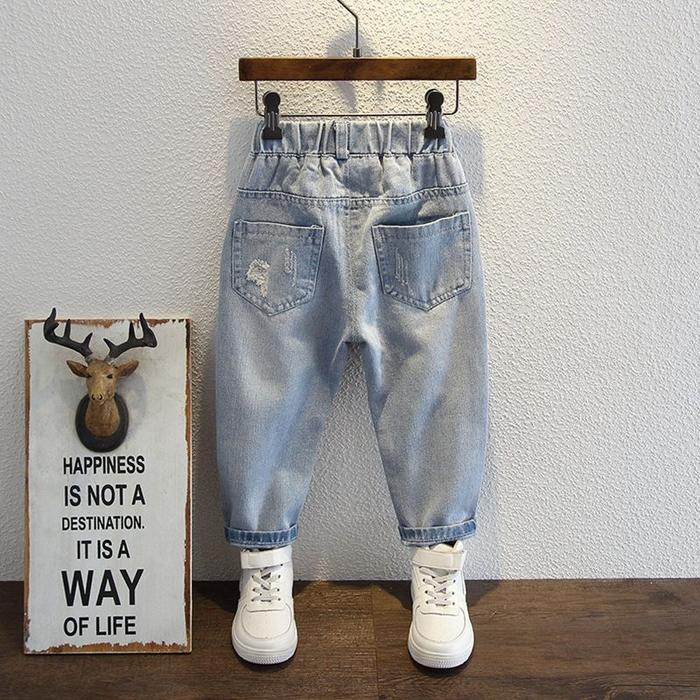Celana Jeans Sobek Anak Laki-Laki | Celana Anak Model Jeans Sobek | Jeans Sobek Anak Laki-Laki Elega