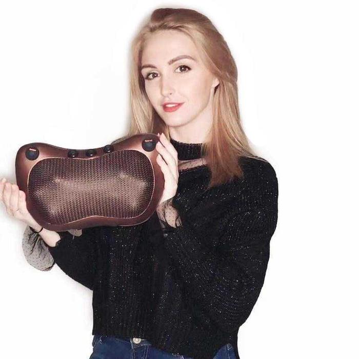Grso Bantal Pijat Shiatsu Neck Massage 8 Head 1 Button Cwmhzq