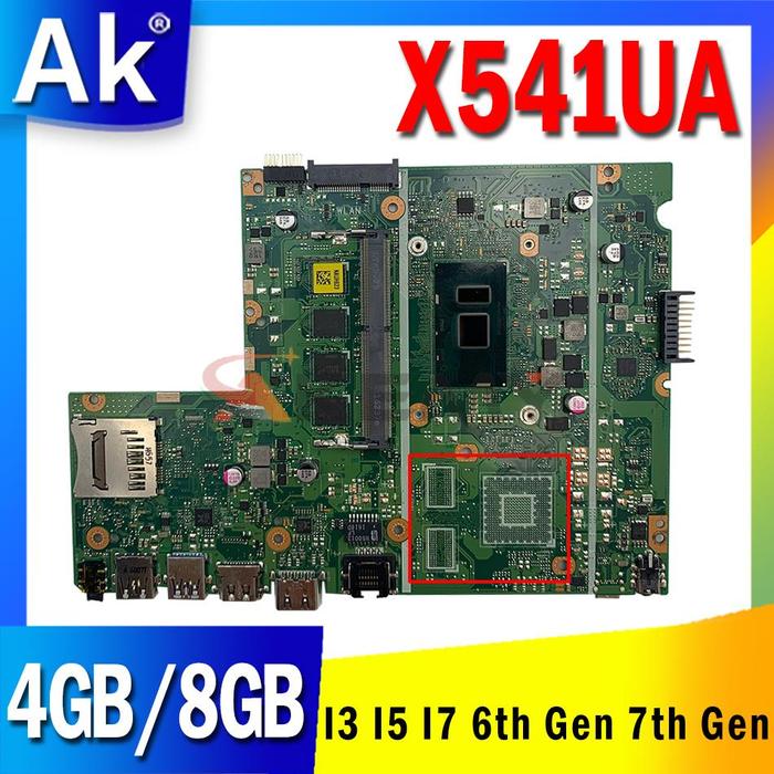 X541UA Motherboard I3 I5 I7 6th Gen 7th CPU 4GB RAM 8GB RAM UNTUK
