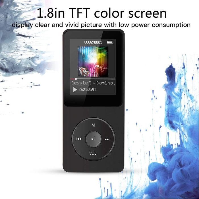 Bluetooth MP3 Music Player 1.8'' Non-destructive Portable Mp4 Walkman