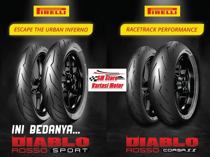 BAN PIRELLI DIABLO ROSSO SPORT ANGEL SCOOTER CORSA 2 II RING 13 14 15 17 80/80 80/90 90/90 100/80 11
