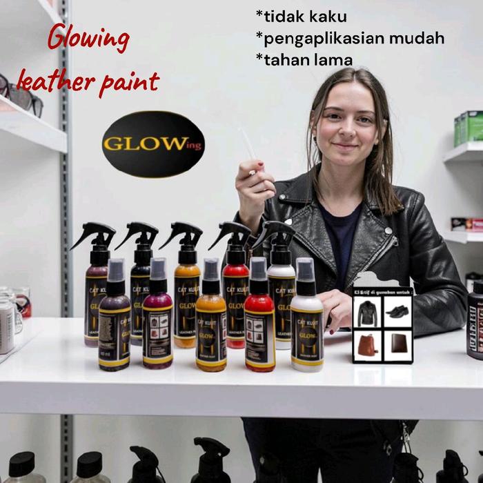 cat jaket kulit semir sepatu poles tas pewarna kanvas midsole leather repaint jok mengelupas tahan l