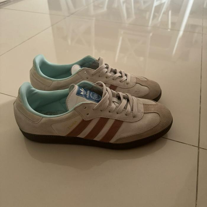 Adidas samba OG clay strata UK 43 1/3 27.5cm lengkap kondisi seperti difoto beberapa kali pakai saja