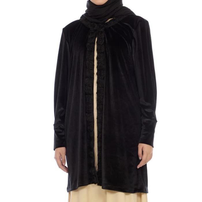 Cardigan Muslim Velvet Zahra Signature Outer Shilla