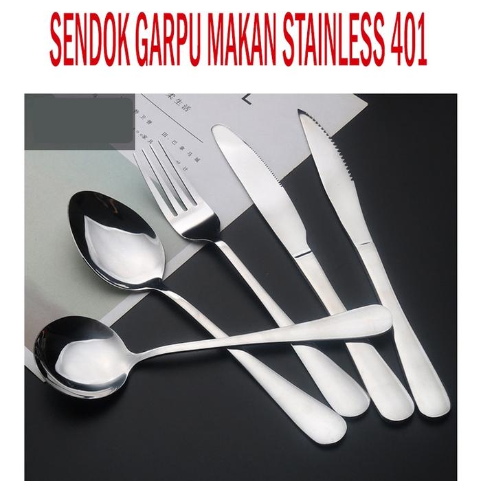 Alat Makan Sendok,Garpu,Pisau Makan Sendok Soup Pisau Steak Stainless