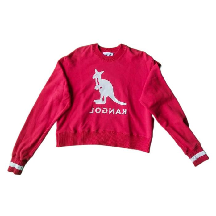 Moussy Studiowear x Kangol Reverse Logo Cropped Sweatshirt Japan Exclusive Collaboration Crewneck Cn