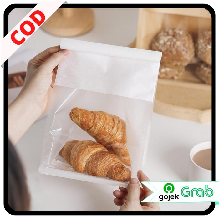 KAISSO - PAPER BAG TOAST BREAD ZIPLOCK PLASTIK KEMASAN KUE KERING KANTONG KERTAS ROTI TAWAR