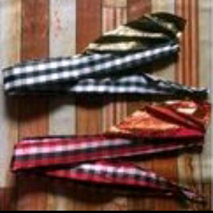 UDENG BALI aksesoris kostum adat ibadah ikat kepala sleyer jamang bali TOPI Turban Motif Elegan - Wa