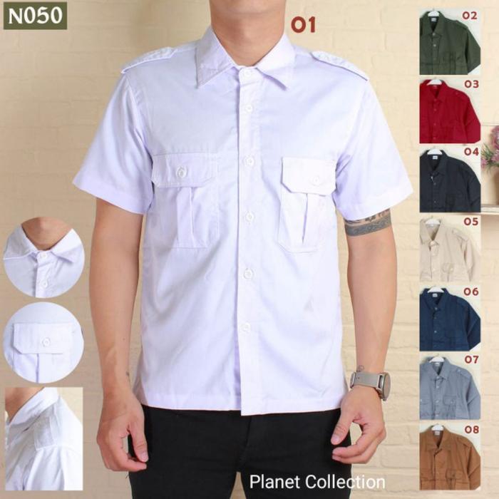 Baju PDL PDH Tactical Lapangan Putih Pria American Drill